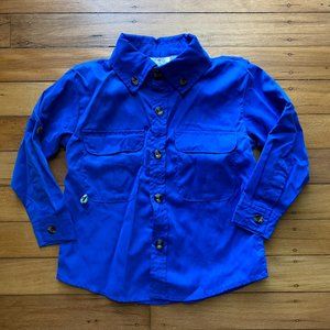 NWOT Prodoh Founders Kids Fishing Shirt Blue 12 M